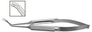 TMF102 Inamura Capsulorhexis Forceps Curved w/Marks, 1.8mm Incision, Stainless Steel - Titan Medical Instruments