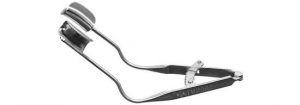 TMR502 Temporal Eye Speculum w/ Lath, Solid Blades, Stainless Steel - Titan Medical Instruments