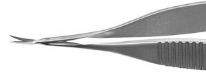 TMS104 Vannas Scissors Curved, Stainless Steel - Titan Medical Instruments