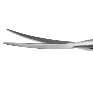 TMS124 Vannas Scissors Curved - Titan Medical Instruments