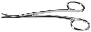 TMS610 Enucleation Scissors Curved - Titan Medical Instruments
